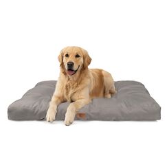 PET VIOLET Hundekissen große Hunde 110x90 cm - Robustes Oxford 600D Material, wasserabweisend, XXL Hundebett 10 cm Höhe, Wendekissen Outdoor geeignet - Grau