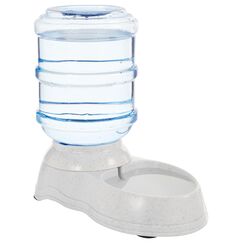 Amazon Basics Futter- und Wasserspender für Haustiere, Tränke, 3.8 liters, Größe S, Transparent, Hunde und Katzen, 1 Einheit