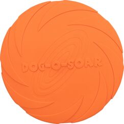 TRIXIE Dog Disc - robustes Hundespielzeug aus Gummi zum Apportieren - ø 22 cm, Hunde-Frisbee - 33502