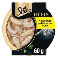 SHEBA Filets Adult Katzenfutter in Sauce mit Huhn 16 x 60g Schale