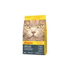 JOSERA Catelux (1 x 2 kg) | Adult | Premium Trockenfutter für ausgewachsene anspruchsvolle Katzen | Ente & Kartoffel | weizenfrei | mit diätische Fasern gegen Haarballen | Katzenfutter | 1er Pack