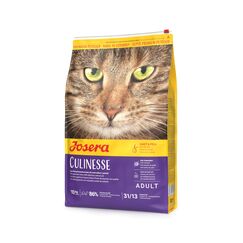 JOSERA Culinesse (1 x 10 kg) | Adult | Premium Trockenfutter für ausgewachsene wählerische Katzen | Lachs & Geflügel | gut verträglich | moderater Fettgehalt | weizenfrei | Katzenfutter | 1er Pack