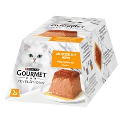 Gourmet Revelations Mousse, Katzenfutter nass, mit Huhn, 24er Pack (24 x 57g)