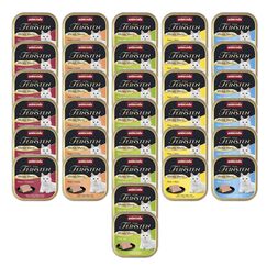 animonda vom Feinsten Mildes Menü Milde Vielfalt (32 x 100g), getreidefreies Katzenfutter nass ohne Zucker, leicht verdauliches Katzenfutter mit Putenfleisch