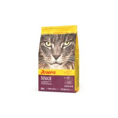 JOSERA Senior (1 x 2 kg) | Senior | Premium Trockenfutter für ältere Katzen oder Katzen mit Niereninsuffizienz | Geflügel & Reis | leicht verdaulich | getreidefrei | Katzenfutter | 1er Pack