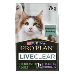 Pro Plan LIVECLEAR STERILISED ADULT reich an Truthahn, 1er Pack (1x 7kg)