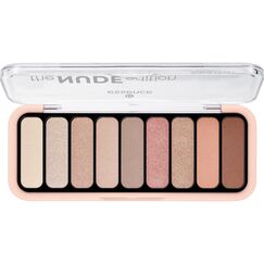 essence the NUDE edition eyeshadow palette, Lidschatten, Nr. 10, Nude, 9 Nude-Töne, langanhaltend, natürlich, vegan, ohne Mikroplastikpartikel, Nanopartikel frei, ohne Parfüm, 1er Pack (10g)