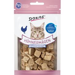 DOKAS Gefriergetrocknete Innereien - Getreidefreies Premium Leckerli für Katzen – Ideal als Belohnung - (6x12g)