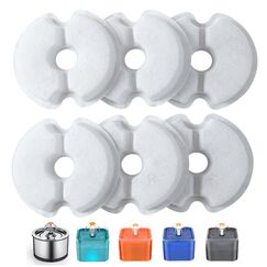 Yiupea Wasserbrunnen Filter 6 Stück, Trinkbrunnenfilter für 2 L & 2,5 L / 67oz & 84oz Katzenblüten-Trinkbrunnen, Baumwoll-Aktivkohle & Harz Katzenbrunnenfilter mit dreifacher Filtration