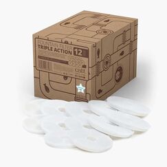 Catit Triple Action Filter, 3fach wirksamer Ersatzfilter, Trinkbrunnenfilter, 12er Pack