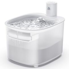 Trinkbrunnen für Katze Kabellos, 2.6L Katzenbrunnen Kabellos mit Bewegungsmelder, Batteriebetrieben Katzentrinkbrunnen, 3000mAh, Leise Wasserpumpe, Katzenbrunnen für den Innenbereich
