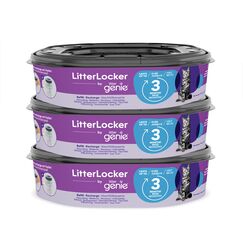 Litter Genie LitterLocker by, 3er-Pack XL-Nachfüllkassette, Original-Spezialfolie mit Geruchsbarriere garantiert 100% Geruchsschutz