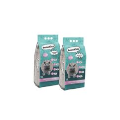 BentoKitty Katzenstreu (20L, 2er Pack) mit Babypuder Duft, Klumpend, weiß, feinkörnig, Klumpstreu aus Bentonite, für Sensitive Katzenpfoten geeignet, Saugstark, Geruchsbindend
