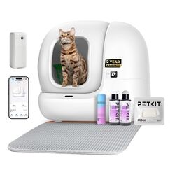 PETKIT Pura Max 2 Selbstreinigende Katzentoilette, 76L Katzenklo Selbstreinigend,xSecure,Geruchsbeseitigung,App-Steuerung,Große Fassungsvermögen,Automatisches Katzenklo für Mehrere Katzen