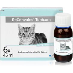 alfavet ReConvales Tonicum Katze, 6 x 45ml, appetitanregendes Ergänzungsfuttermittel zur Rekonvaleszenz und bei Untergewicht