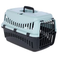Kerbl Pet Transportbox Expedion, blau/schwarz, 45x30x30 cm, Hundebox, Katzenbox, Hundetransport, Kunststoff, kleine Hunde, Katzen