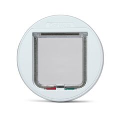 Cat Mate 4-Wege-Verschließbare Katzenklappe für Glas (210) – Sicher verschließbare Tür für kleine bis mittelgroße Katzen, für Glas, UPVC und Holz, Weiß
