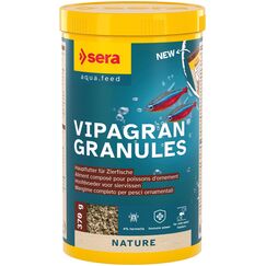 sera Vipagran Granules 1.000 ml (370 g)| Fischfutter Aquarium für mittlere Wasserzone | Softgranulat Hauptfutter | Aquarium Futter mit natürlichen Inhaltsstoffen | Fischfutter für gesundes Wachstum