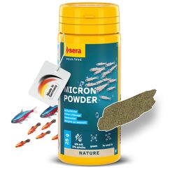Micron Powder 50 ml | aufzuchtfutter f&uuml;r Fisch- und amphibienlarven | feines staubfutter | f&ouml;rdert die gesunde entwicklung und st&auml;rkt die abwehrkr&auml;fte