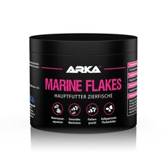 Flockenfutter Meerwasserfische 500 ml / 50 g – kaltgepresstes Hauptfutter für Farbenpracht, Wachstum & gesunde Vitalität – ohne Spirulina & minderwertiges Fischmehl – ARKA Marine Flakes