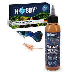 Hobby Aquaristik Artemia Baby Liquid I 125 ml I flüssiges Zooplankton-Konzentrat ideal zur Aufzucht von Jungfischen I Nahrungsquelle für Aquarienfische I für Süß- und Meerwasseraquarien