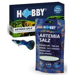 HOBBY Aquaristik Artemia Salz I 195 g I Spezial-Salz zur Zucht von Artemia-Nauplien I Salz zur Zucht von nährstoffreichem und gesundem Lebendfutter I Salz zur Artemien Aufzucht I hohe Schlupfrate