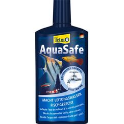 Tetra AquaSafe - Qualitäts-Wasseraufbereiter für fischgerechtes und naturnahes Aquariumwasser, neutralisiert fischschädliche Stoffe im Leitungswasser, 500 ml Flasche