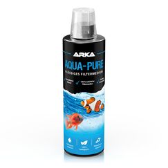 Wasserkl&auml;rer Aquarium 473 ml &ndash; gegen Tr&uuml;bungen, Schwebstoffe & belastetes Wasser &ndash; f&uuml;r kristallklares Wasser in S&uuml;&szlig;- & Meerwasseraquarien &ndash; biologisch &ndash; ARKA Aqua-Pure