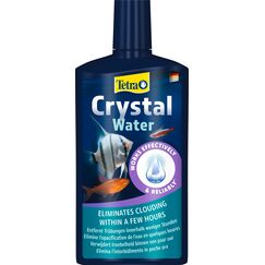 Tetra CrystalWater - Wasserklärer gegen Trübungen für kristallklares Wasser im Aquarium, bindet Schwebepartikel, 500 ml Flasche