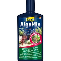 Tetra AlguMin - bekämpft schnell alle Arten von Algen im Aqarium und verhindert effektiv die Neubildung, 500 ml Flasche