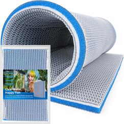 Borlech Aquarium-Filter-Medien-Schwamm-Pad, mehrschichtige Schaumstoff-Filterwatte für Aquariumfilter, Zubehör (40 x 30 x 1,5 cm)