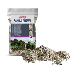 AMTRA Polychrome - Naturkies für Aquarien, Dekoboden, Sand und Weißkies, Körnung 3-4 mm, 5 KG
