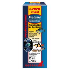 sera med Professional Protazol 25 ml - Arzneimittel für Fische gegen einzellige Hautparasiten wie Ichthyophthirius multifiliis, Medizin fürs Aquarium