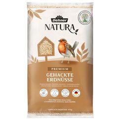 Dehner Natura Premium Wildvogelfutter, gehackte Erdnüsse schalenfrei, Ganzjahresfutter proteinreich / energiereich, hochwertiges Vogelfutter für Wildvögel, 10 kg