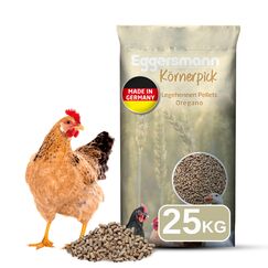 Eggersmann K&ouml;rnerpick 25 kg Legehennen Pellets Oregano GVO frei - H&uuml;hner Futter - Premium H&uuml;hnerfutter - Pellets f&uuml;r H&uuml;hner G&auml;nse und Enten in 3mm Pelletgr&ouml;&szlig;e