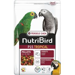 VERSELE-LAGA - NutriBird P15 Tropical - Extrudierte Pellets - Erhaltungsfutter f&uuml;r Papageien - Mehrfarbig - 3kg
