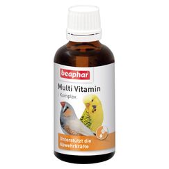 beaphar - Multi Vitamin Komplex - Nahrungsergänzungsmittel Für Vögel - Für Alle Altersgruppen - Vitaminkomplex - Stärkt Die Widerstandsfähigkeit - 50 ml