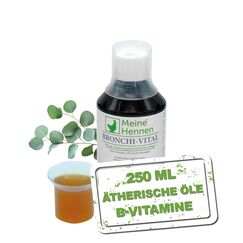 MeineHennen Bronchi-VITAL 250ml - Ergänzungsfuttermittel für Hühner & Wachteln - Support für Atemwege (z.B. nach Hühnerschnupfen) - Mit Echinacea, Eukalyptus & Vitamin B - Konzentrat für 50L Wasser