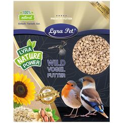 Lyra Pet® | 25 kg Sonnenblumenkerne Geschält Bruch | Wildvogelfutter Ganzjährig | Optimal für Jungtiere | Vogelfutter für Wildvögel | Wertvolles Streufutter | Energiespender für Sommer + Winter