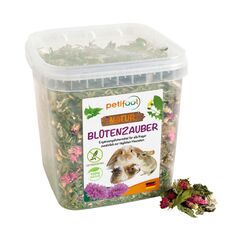 petifool Blütenzauber 360g - Ergänzungsfutter für Nager - natürliches Nagerfutter für Kaninchen, Meerschweinchen, Hamster, Chinchilla & mehr - ohne künstliche Zusätze - 100% Natur -artgerechtes Futter