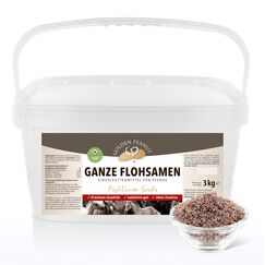 GOLDEN PEANUT Indische Flohsamen ganz 99% Reinheit - für Pferde und Ponys 3 kg, Darmsanierung, natürlich füttern