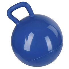 Kerbl Pferdespielball, Pferdespielzeug, Tierspielball, blau, PVC, Ø25cm, Pferde, mit Ventil, widerstandsfähig