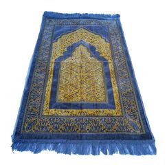 TRADITIONAL Gebetsteppich, Türkisch/Ottoman-Stil, orientalisches Muster, 110 x 66 cm (Arabaian Grey)