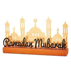 Bseical Ramadan Deko, 24 X 4.5cm Ramadan Tischdeko, Islamische Deko In Gold, GäStebuch Tischschild Benutzerdefinierte Eid Tischkarten, Personalisierte Ramadan-Dinner-Gedeck