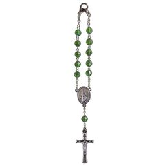 Cathedral Art Rosenkranz mit Geburtsstein Mai/Smaragd, Mehrfarbig