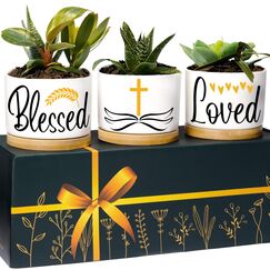 Christliche Pflanzgefäße, christliche Geschenke für Frauen, katholische Geschenke Frauen, religiöse Geschenke für Frauen, christliche Dekoration, christliche Geschenke für Mutter, Muttertag