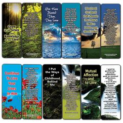 Everything You Need for Growth Bibel-Lesezeichen (12er-Pack) – Kollektion Motivational of Bibelvers on Christian Development