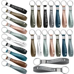 Sureio Christliche Schlüsselanhänger mit Bibelvers aus Silikon, Geschenk für Sonntagsschule, Pastor, 36 Stück, Bunt, Medium