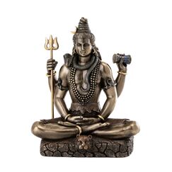 Top Collection Shiva in Padmasana Lotus Pose Hindu Statue Figur Figur Buddha