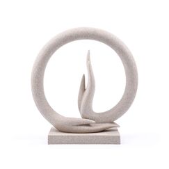 Carefree Fish Buddha-Handstatue, Wüstensandstein, Yoga-Dekoration, The Art of Minimalism, wertvolle Kollektion (massiv, 3 kg)